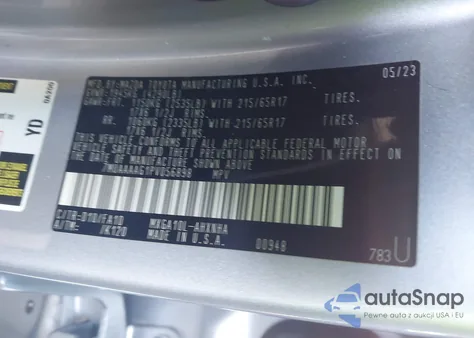 2023 Toyota Corolla Cross L from USA, damaged, VIN 7MUAAAAG1PV056898